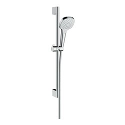 hansgrohe Brause-Set Croma Select E Vario 669mm Brausestange, chrom/weiß