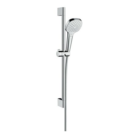 hansgrohe Brause-Set Croma Select E Vario 669mm Brausestange, chrom/weiß