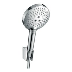 hansgrohe Brausehalter-Set Raindance Select S 1250mm Brauseschlauch, chrom, 3jet