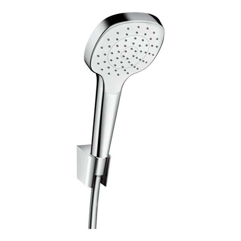 hansgrohe Brausehalterset Croma Select E 1250mm Brauseschlauch, 1jet, weiß/chrom