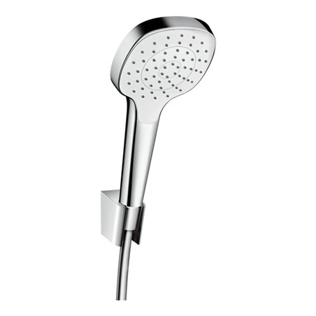 hansgrohe Brausehalterset Croma Select E 1250mm Brauseschlauch, 1jet, weiß/chrom