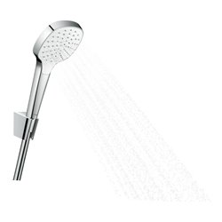 hansgrohe Brausehalterset Croma Select E 1250mm Brauseschlauch, 1jet, weiß/chrom