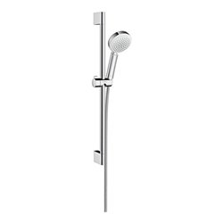 hansgrohe Brauseset CROMETTA 100 VARIO Brausestange Unica´Croma 650 mm weiß/chrom