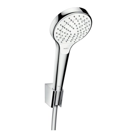 hansgrohe Brausehalter-Set Croma Sel. S Vario 1600mm Brauseschlauch, weiß/chrom