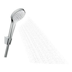hansgrohe Brausehalter-Set Croma Sel. S Vario 1250mm Brauseschlauch, weiß/chrom