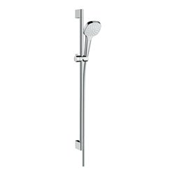 hansgrohe Brause-Set Croma Select E 959mm Brausestange, 1jet, weiß/chrom