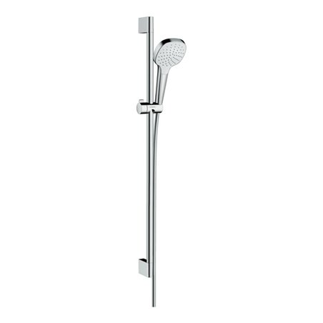 hansgrohe Brause-Set Croma Select E 959mm Brausestange, 1jet, weiß/chrom