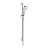 hansgrohe Brause-Set Croma Select E 959mm Brausestange, 1jet, weiß/chrom