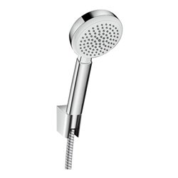 hansgrohe Brauseset CROMETTA 100 1jet Metaflex Brauseschlauch 1250 mm weiß/chrom