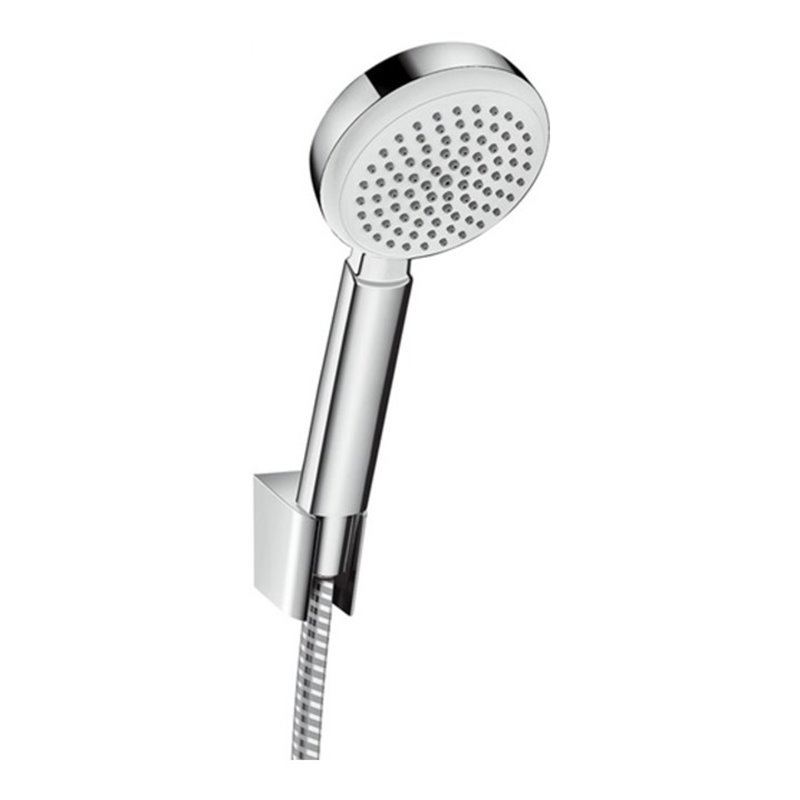 hansgrohe Brauseset CROMETTA 100 1jet Metaflex Brauseschlauch 1250 mm weiß/chrom