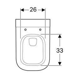 Geberit Wand-Tiefspül-WC MYDAY Rimfree, geschlossene Form weiß