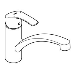 Grohe Einhand-Spültischbatterie EUROSMART DN 15, flacher Auslauf chrom