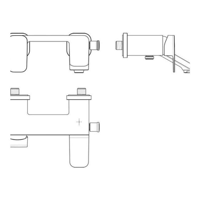 Ideal Standard Einhebel-Badearmatur TONIC II AP chrom