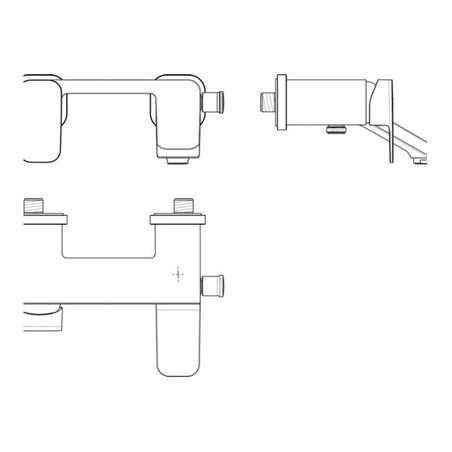 Ideal Standard Einhebel-Badearmatur TONIC II AP chrom