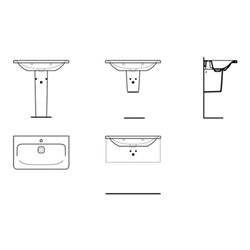 Ideal Standard Möbelwaschtisch TONIC II 815 x 490 mm weiß