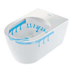 Duravit Wand-WC, Tiefspüler Com Me by Starck 37x48cm, 4,5 l, riml., weiß WonderGliss