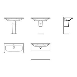 Ideal Standard Möbelwaschtisch TONIC II 1015 x 490 mm weiß
