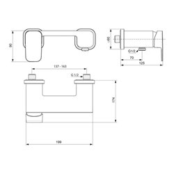 Ideal Standard Einhebel-Brausearmatur TONIC II AP chrom