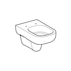 Geberit Tiefspül-WC SMYLE wandhängend, 6 l weiß