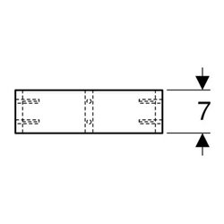 Geberit Schubladeneinsatz T-Unterteilung, 320 x 70 x 230 mm, hellgrau