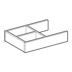 Geberit Schubladeneinsatz T-Unterteilung, 320 x 70 x 230 mm, hellgrau