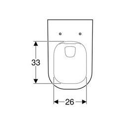 Geberit Tiefspül-WC SMYLE spülrandlos, wandhängend, 6 l weiß