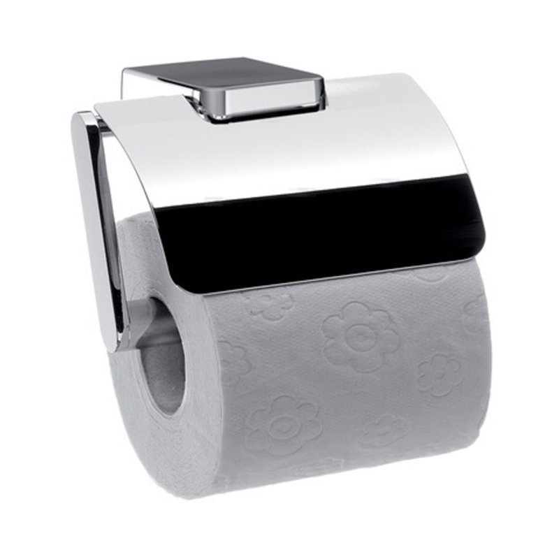 EMCO Papierhalter TREND mit Deckel und Bügel chrom