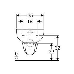 Geberit Tiefspül-WC SMYLE spülrandlos, wandhängend, 6 l weiß
