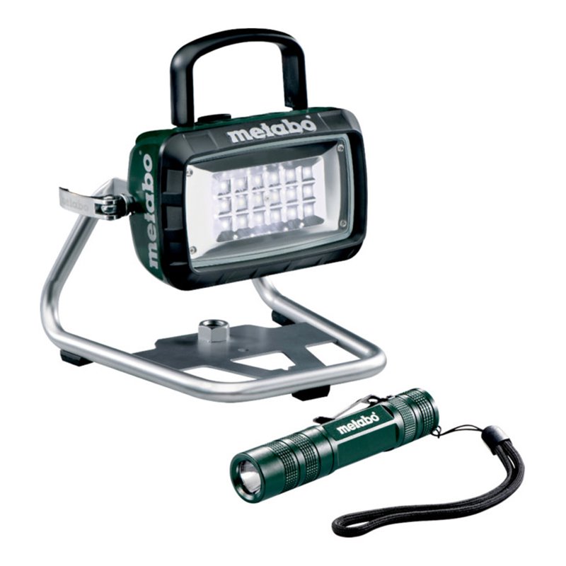 Metabo Set Akku-Baustrahler BSA 14.4-18 LED mit Taschenlampe