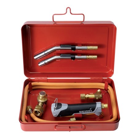 Hart-/Weichlötgarnitur Promatic 1000 im Stahlbl.-Koffer 6-tlg.Propan SIEVERT