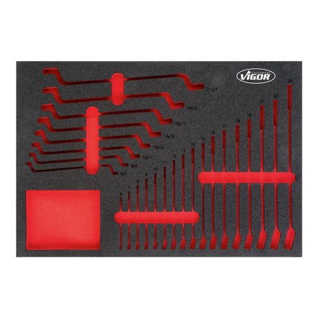 VIGOR Weichschaum-Einlage leer V6649-L