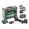 Metabo Akku-Winkelschleifer PowerMaxx CC 12 BL metaBOX 145 12V 2x4Ah LiHD + ASC 55