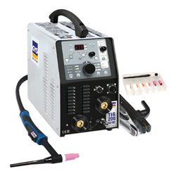 TIG-Schweißanlage TIG 200 AC/DC HF FV m.Zub.10-200 A gasg.GYS