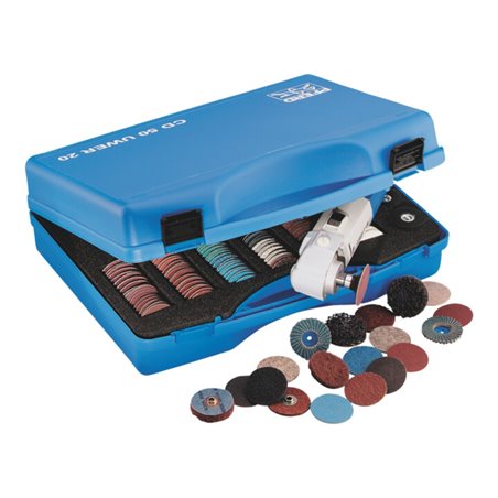 PFERD 140-tlg. Winkelschleifer UWER 5/200 230 V im Set mit COMBIDICS Ø 50mm und Zubehör