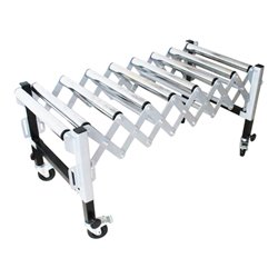 STIER Scheren-Rollenbahn Tragkraft 130kg Bahnlänge bis 1300mm