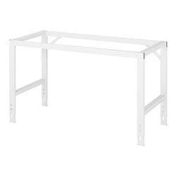 Rau Arbeitstisch Tom, stufenlos manuell höhenverstellbar zwischen 760 - 1080 mm, Arbeitsplatte Linoleum