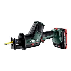Metabo Akku-Säbelsäge SSE 18 LTX BL Compact Kunststoffkoffer 18V 2x4Ah LiHD + ASC 55