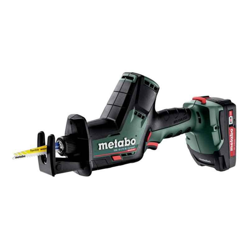 Metabo Akku-Säbelsäge SSE 18 LTX BL Compact metaBOX 145 18V 2x2Ah Li-Power + ASC 55