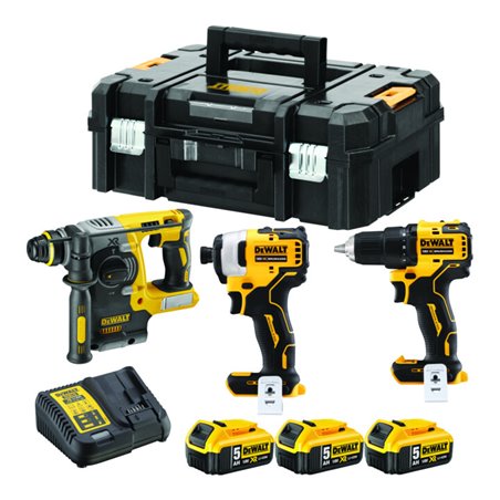 DEWALT Akku Kombopack 18 V / 5 Ah (3-tlg.) DCK377P3T-QW