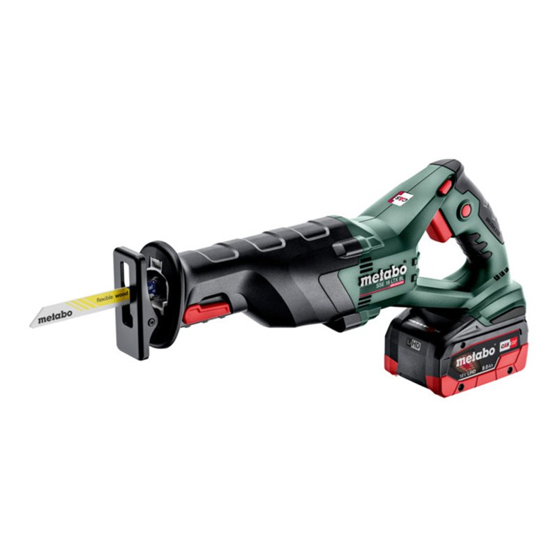 Metabo Akku-Säbelsäge SSE 18 LTX BL metaBOX 145 L 18V 2x8Ah LiHD + ASC 145