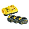 DEWALT Flexvolt Starter-Set 3x Akku, 54V /108 Wh DCB118T3-QW