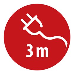 Premium-Line 19' Steckdosenleiste für Schaltschränke 8-fach schwarz/lichtgrau 3m H05VV-F 3G1,0 19'-Format mit Kaltgerätestecker