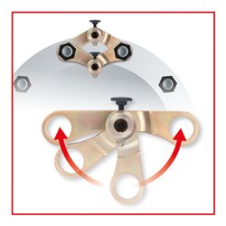 KS Tools LKW- und Transporter Fahrwerkjustier-System, 21-tlg