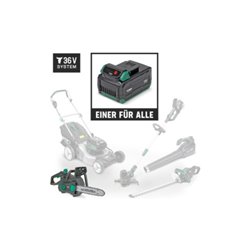 STIER Akku-Kettensäge 3611L 36V 12' + 2,5 Ah Akku + Schnellladegerät  + gratis STIER Sonnenbrille