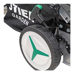 STIER Akku-Rasenmäher SRM-430 + 2 x 2,5-Ah-Akku + Schnellladegerät + gratis STIER Sonnenbrille