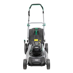 STIER Akku-Rasenmäher SRM-430 + 2 x 2,5-Ah-Akku + Schnellladegerät + gratis STIER Sonnenbrille