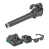 STIER Akku-Laubbläser SLG-92 + 4,0 Ah Akku + Schnellladegerät + gratis STIER Sonnenbrille