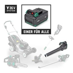 STIER Akku-Laubbläser SLG-92 + 4,0 Ah Akku + Schnellladegerät + gratis STIER Sonnenbrille