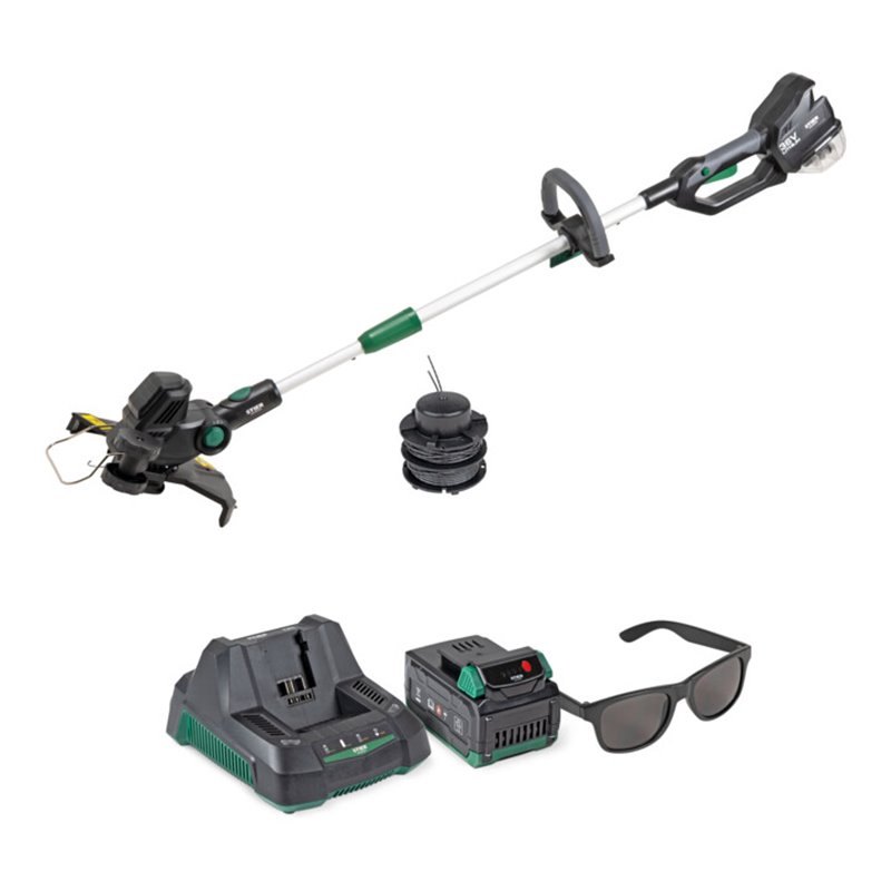 STIER Akku-Rasentrimmer SRT-75 + 2,5 Ah Akku + Schnellladegerät + gratis STIER Sonnenbrille