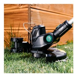 STIER Akku-Rasentrimmer SRT-75 + 2,5 Ah Akku + Schnellladegerät + gratis STIER Sonnenbrille